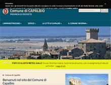 Tablet Screenshot of comune.capalbio.gr.it